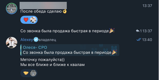 Фрагмент отчета по проекту СРО